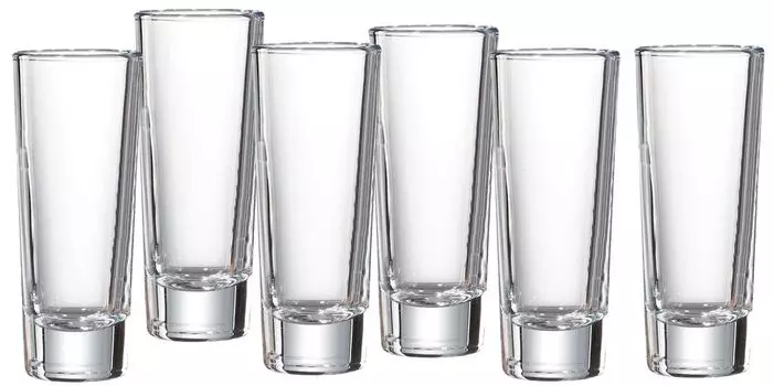 Ritzenhoff & Breker Stamper Skol, набор из 6 шт., рюмка, кружка, стакан, прозрачный, 65 мл, 811667 Snap by R&B