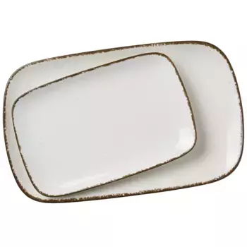 Ritzenhoff & Breker Тарелки сервировочные «Casa» (набор, 2 шт., 1 большая тарелка, 1 маленькая тарелка), цвет natur