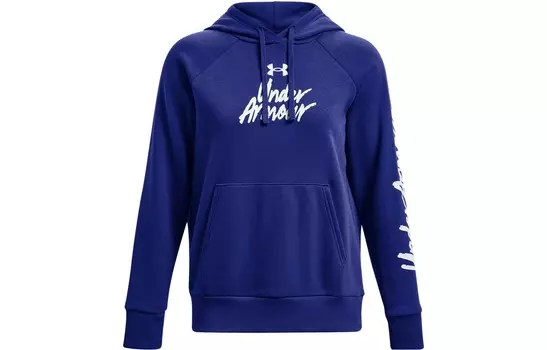 Rival флисовая толстовка женская синяя Under Armour