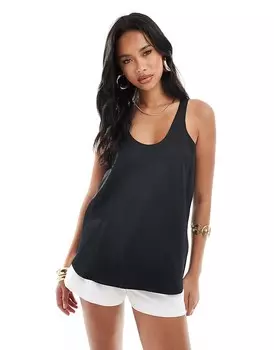 River Island – Элегантная майка черного цвета