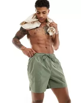 River Island — плавки-шорты цвета хаки