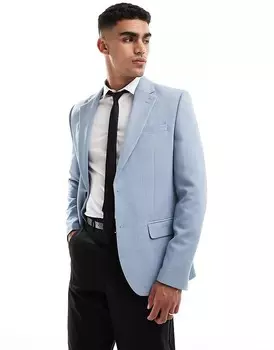 River Island – синий фактурный пиджак