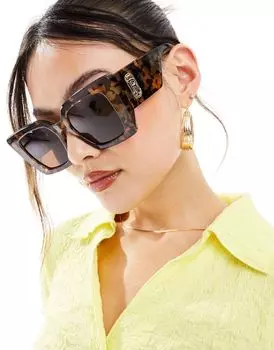 River Island – солнцезащитные очки «кошачий глаз» черепаховой расцветки с украшениями