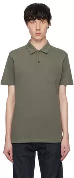 Ривьера Поло Sunspel, хаки