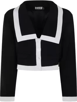 Rixo куртка с отделкой в полоску, черный