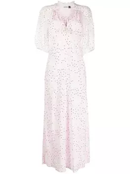 Rixo платье Nicolette с короткими рукавами, розовый