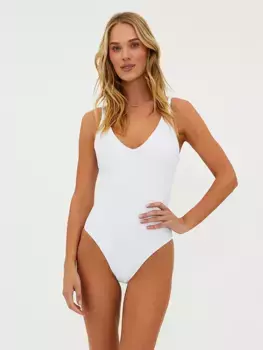Риз Цельный купальник Beach Riot, белый