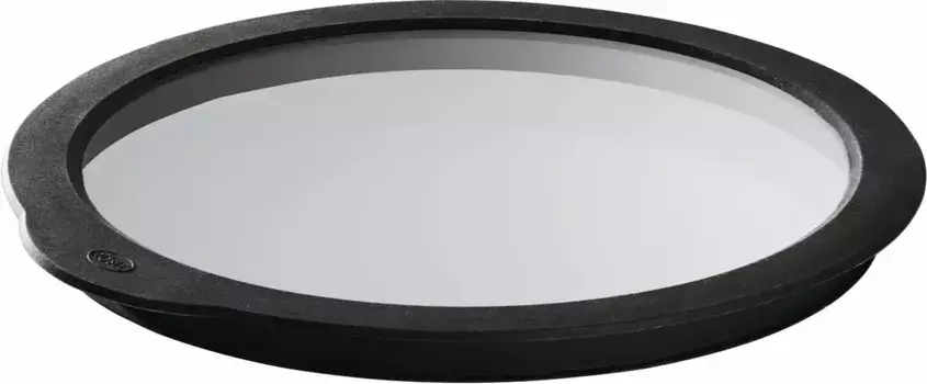 РЁСЛЕ Крышка для сохранения свежести, стеклянная, для мисок и кастрюль, с силиконовым ободком, можно мыть в посудомоечной машине Rsle 20 см, цвет transparent-schwarz