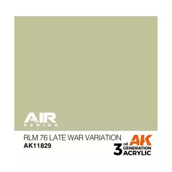 RLM 76 Вариант поздней войны, 3rd Gen Acrylic - Air