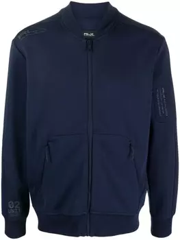 RLX Ralph Lauren бомбер с воротником-стойкой, синий