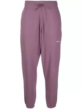 RLX Ralph Lauren спортивные брюки с вышитым логотипом, фиолетовый