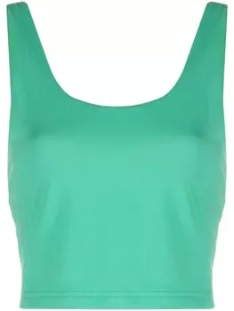 RLX Ralph Lauren укороченный топ с U-образным вырезом, зеленый