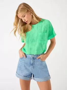 Ro&Zo Блузка на пуговицах, зеленая