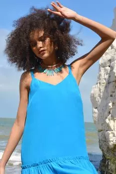 Ro&zo синее короткое платье на бретелях Ro&Zo, синий