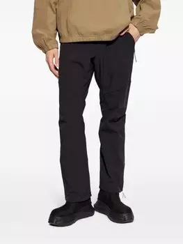 ROA зауженные брюки с логотипом, черный