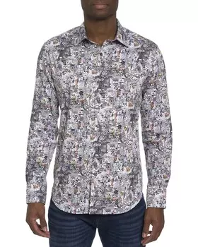 Роберт Грэм Тканая рубашка времен Средневековья Robert Graham, мультиколор