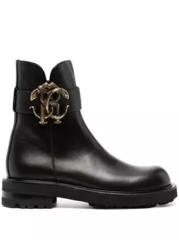 Roberto Cavalli ботинки с логотипом, черный