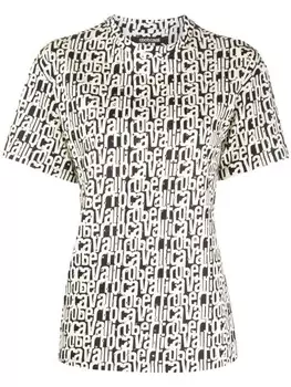 Roberto Cavalli футболка с логотипом, черный