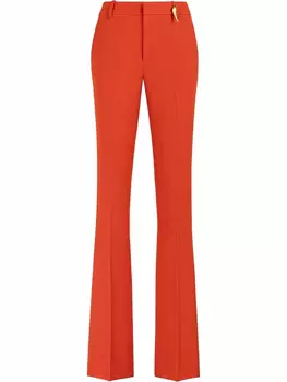 Roberto Cavalli расклешенные брюки, красный