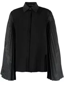 Roberto Cavalli рубашка с рукавами колокол, черный