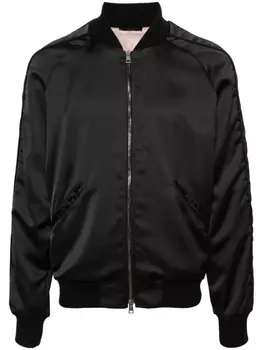 Roberto Collina атласный бомбер, черный