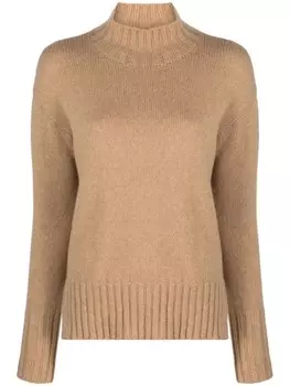 Roberto Collina джемпер с воротником-стойкой, нейтральный цвет