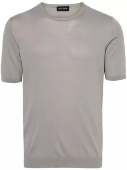 Roberto Collina джемпер тонкой вязки, серый