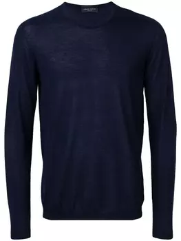 Roberto Collina джемпер тонкой вязки, синий