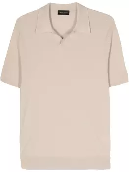 Roberto Collina фактурная рубашка поло, нейтральный цвет