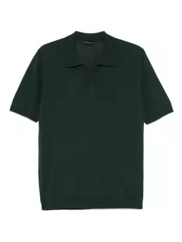 Roberto Collina fine-knit Футболка, зеленый