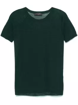 Roberto Collina футболка тонкой вязки, зеленый