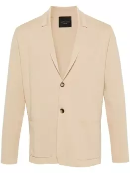 Roberto Collina кардиган в рубчик, нейтральный цвет