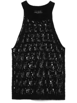 Roberto Collina кружевной топ, черный