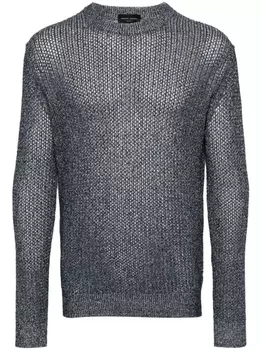 Roberto Collina меланжевый джемпер, синий