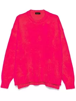 Roberto Collina начесанный свитер, розовый