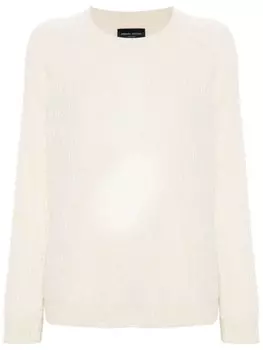 Roberto Collina ребристый свитер, белый