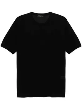 Roberto Collina шелковая футболка, черный