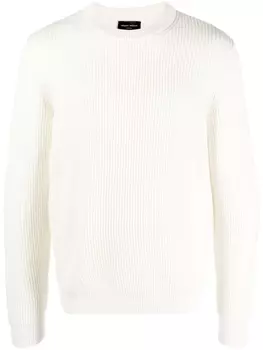 Roberto Collina шерстяной джемпер с круглым вырезом, нейтральный цвет