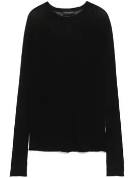 Roberto Collina свитер с круглым вырезом, черный
