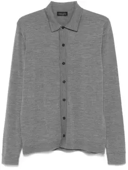 Roberto Collina трикотажная рубашка, серый