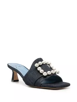 Roberto Festa джинсовые мюли Basa 50, синий