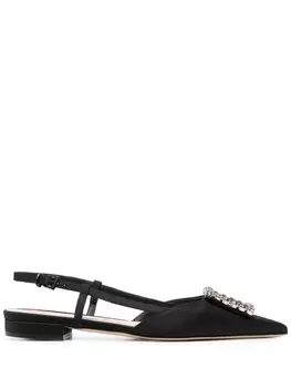 Roberto Festa Lavanda pointed-toe ballerina shoes, черный