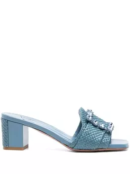 Roberto Festa мюли Basa 50 с кристаллами, синий
