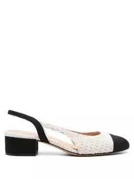 Roberto Festa твидовые туфли Aurelia 40, нейтральный цвет