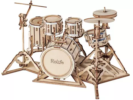 ROBOTIME Деревянный 3D-пазл - Барабаны