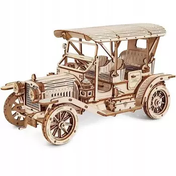 ROBOTIME Деревянный Пазл 3D Модель DIY - Винтажный Автомобильный Автомобиль Pan i Pani Gadet