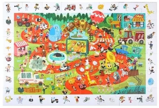 ROBOTIME Деревянный пазл + развивающая игра 48 шт.