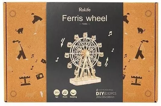 Robotime, музыкальная шкатулка своими руками — колесо обозрения