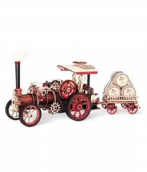 ROBOTIME Складная деревянная модель 3D-пазла - трактор с паровым двигателем Pan i Pani Gadet