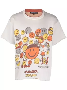 Robyn Lynch футболка с принтом Smiley, нейтральный цвет